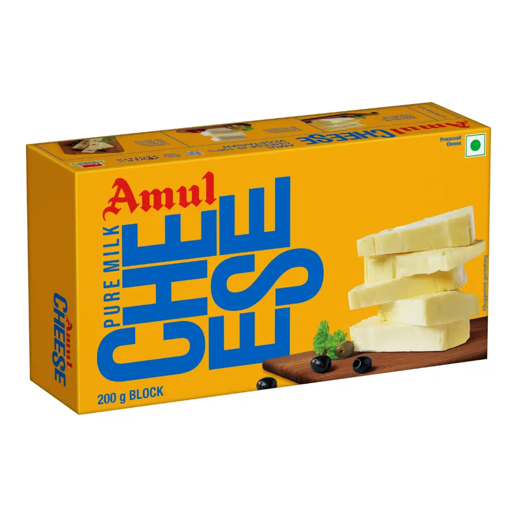 Amul - Pure Milk Cheese - Block 200g 