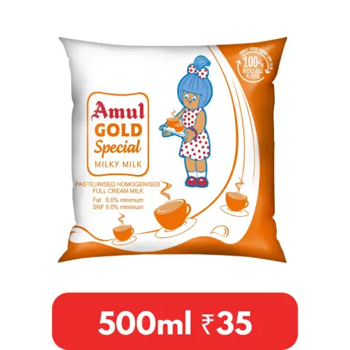 Amul - Full Cream Milk - 500ml - for 30 Days