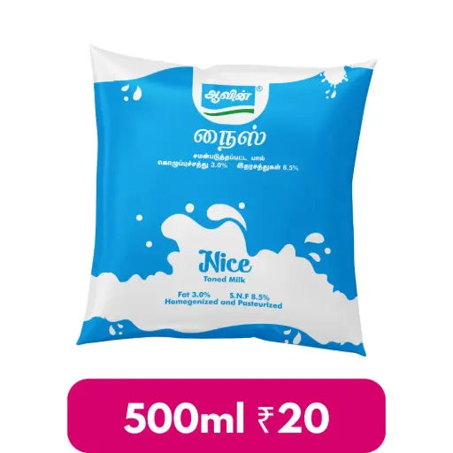 Aavin- Toned Milk - 500ml - for 30 Days